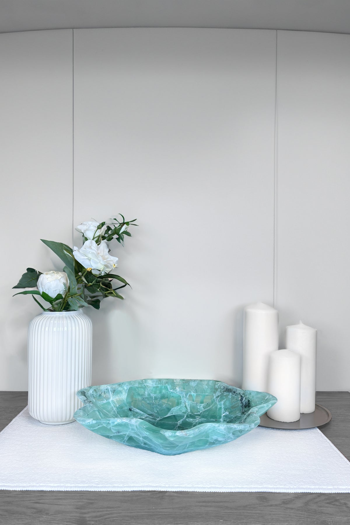 Shallow Rainbow Fluorite Bowl - REVELARÉ