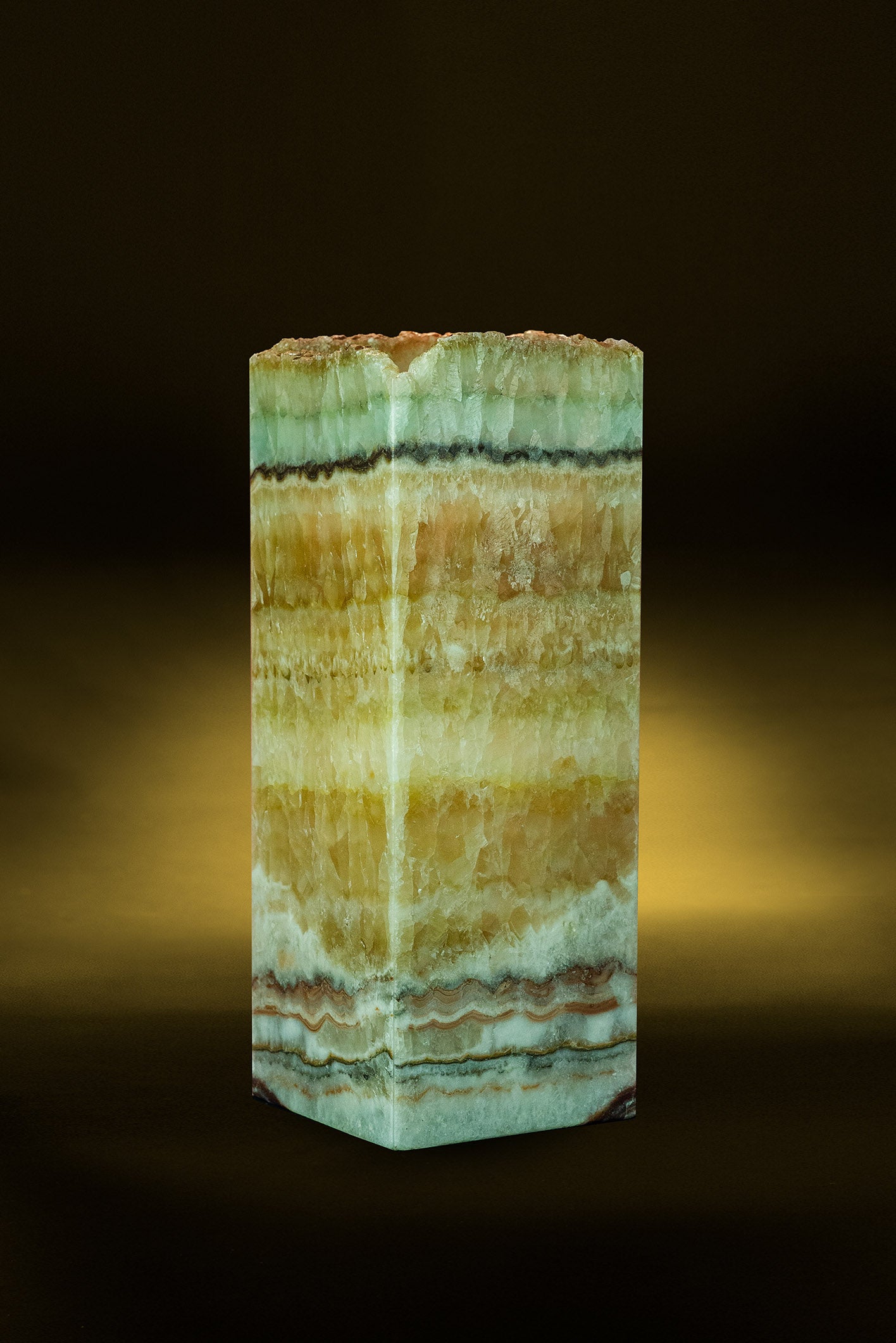 Oasis Cube Live Edge Table Lamp - REVELARÉ