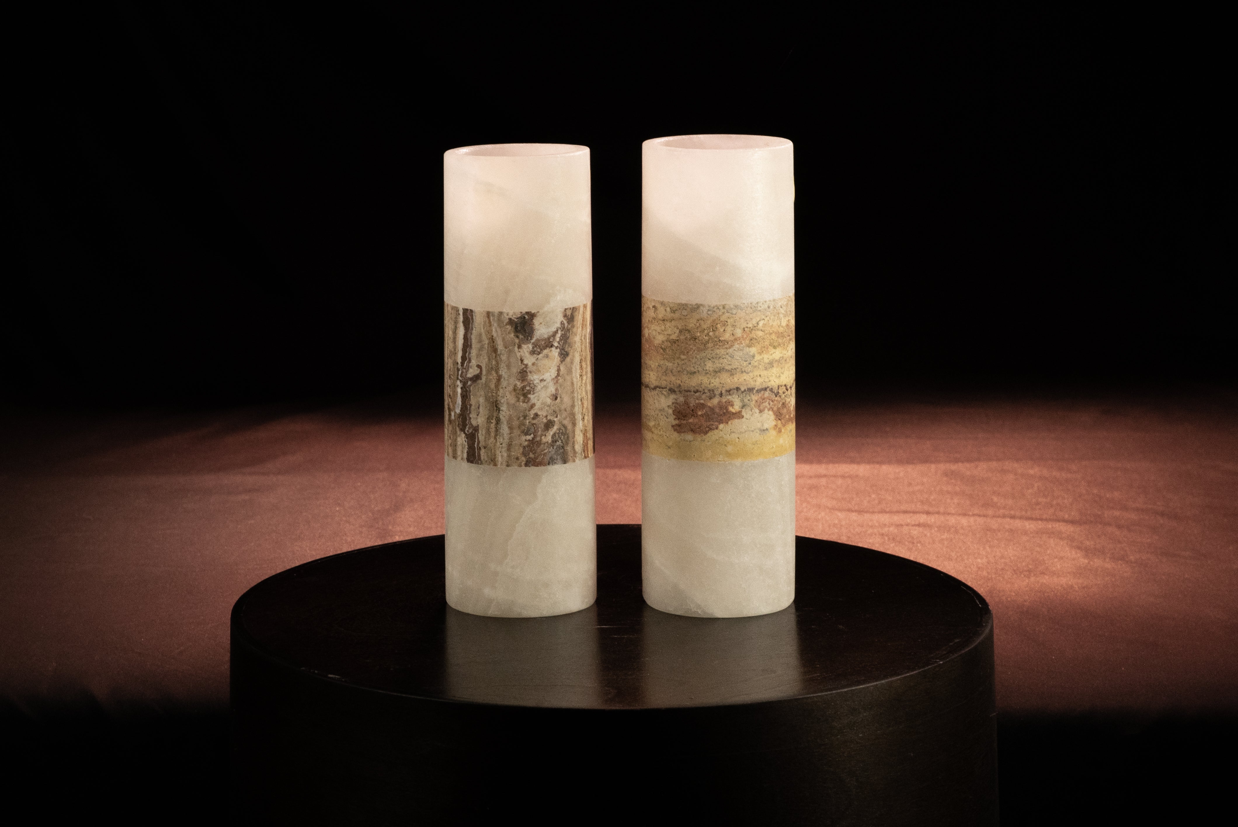 Glacier and Travertine Vase - REVELARÉ