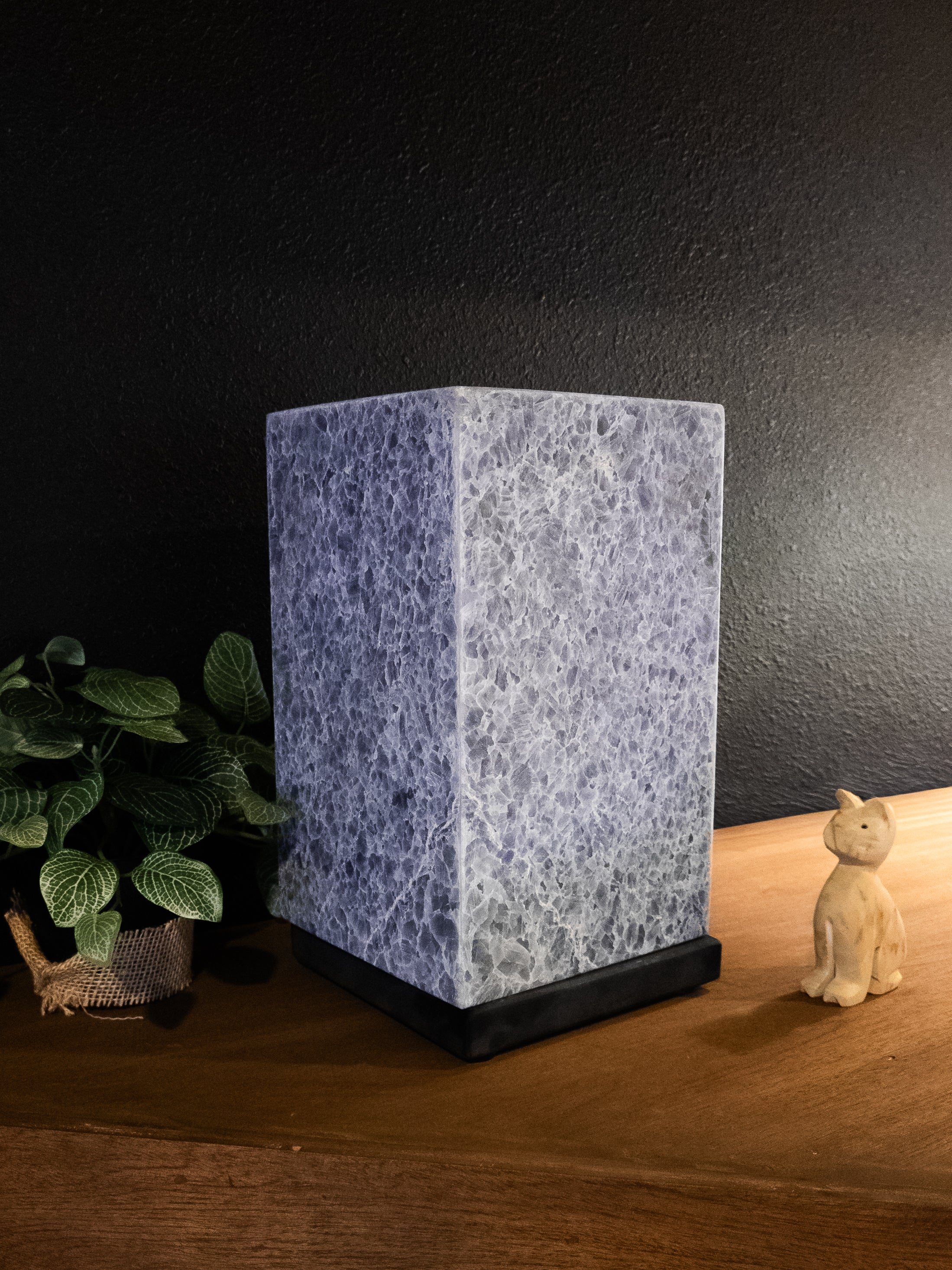 Blue Calcite Table Lamp