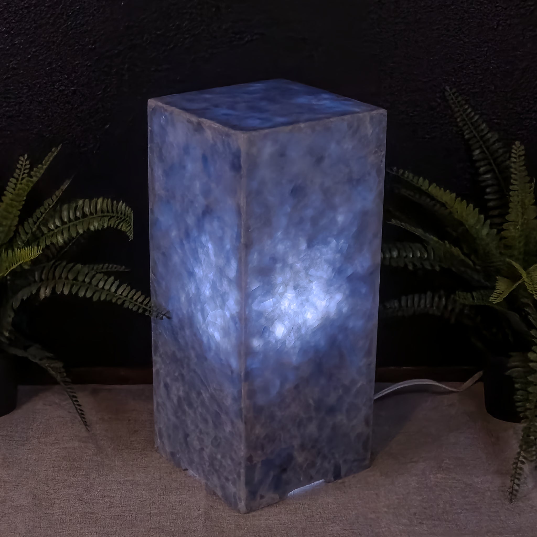 Blue Calcite Table Lamp