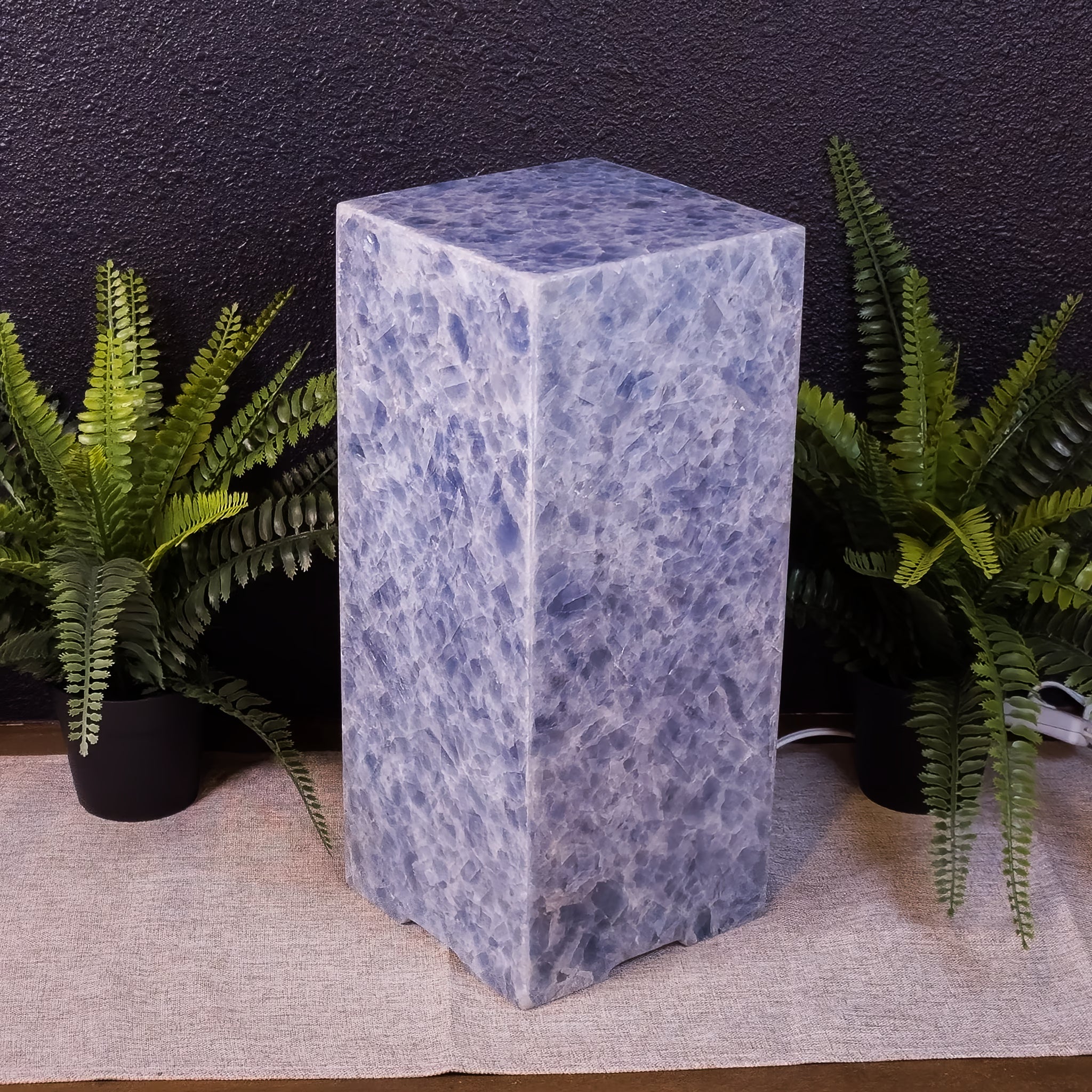 Blue Calcite Table Lamp