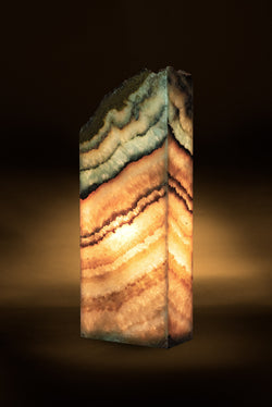 Oasis Rectangular Live Edge Table Lamp