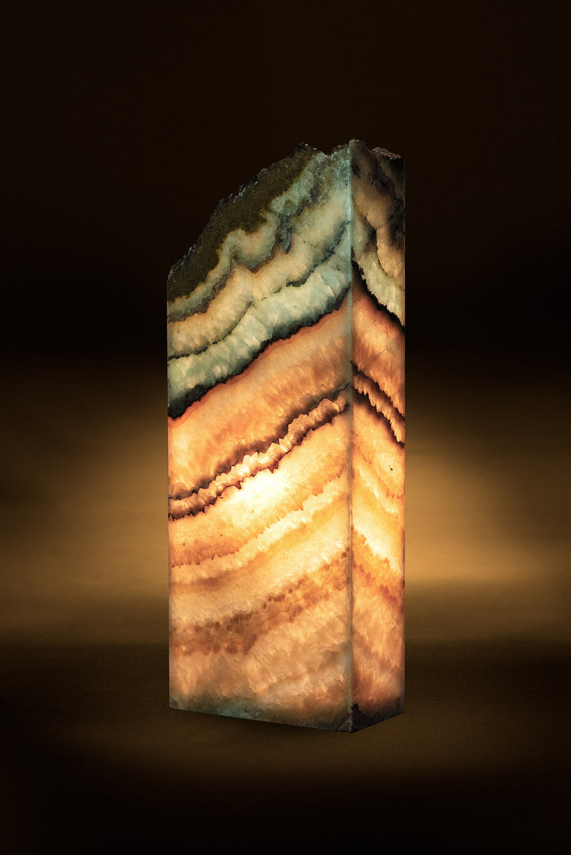 Oasis Rectangular Live Edge Table Lamp