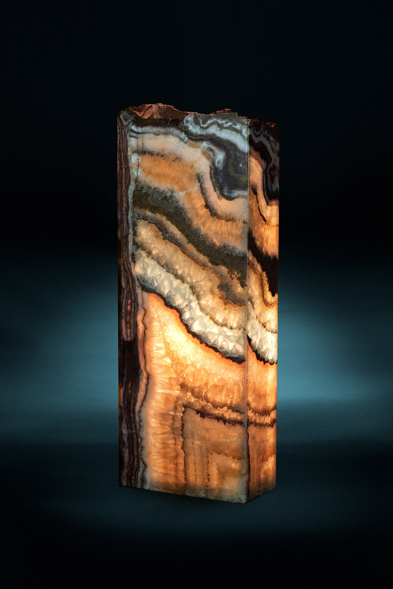 Oasis Rectangular Live Edge Table Lamp