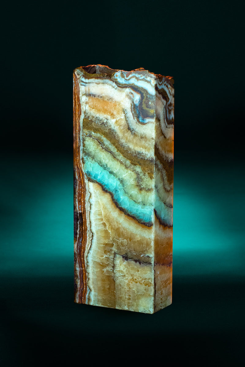 Oasis Rectangular Live Edge Table Lamp