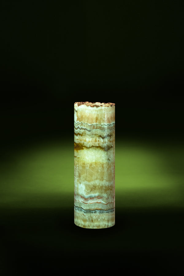 Desert Cylindrical Live Edge Table Lamp