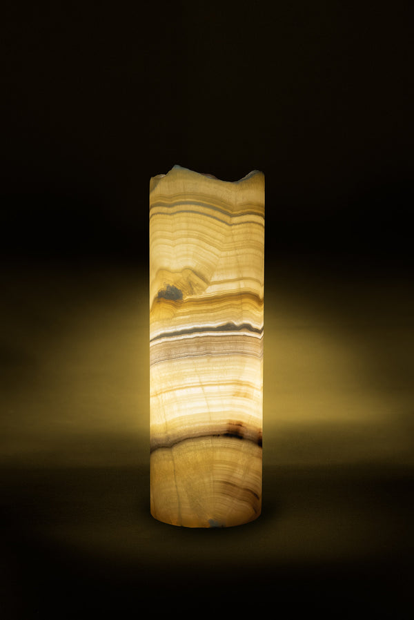 Miel Cylindrical Table Lamp Live Edge