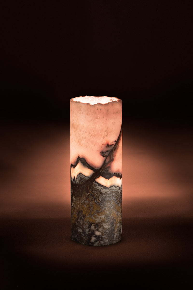 Sedona Cylindrical Live Edge Table Lamp