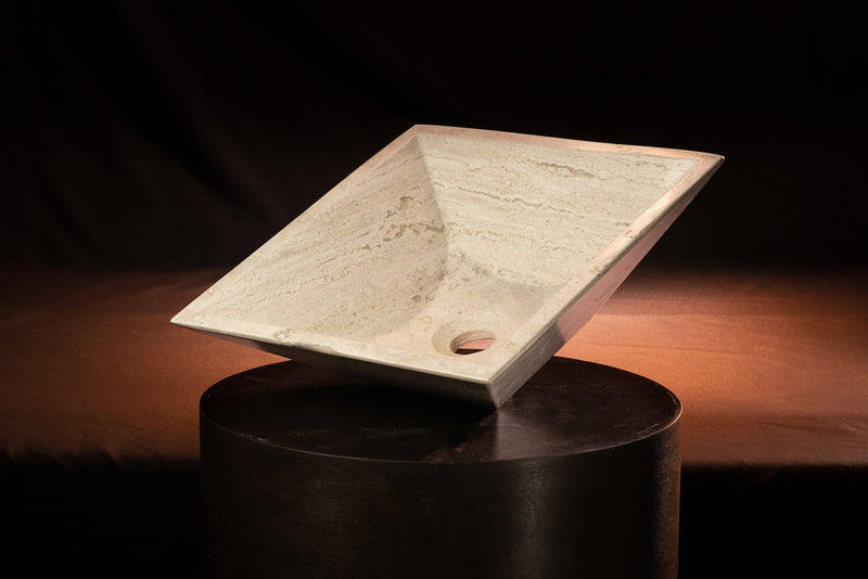 Travertine Light Sink