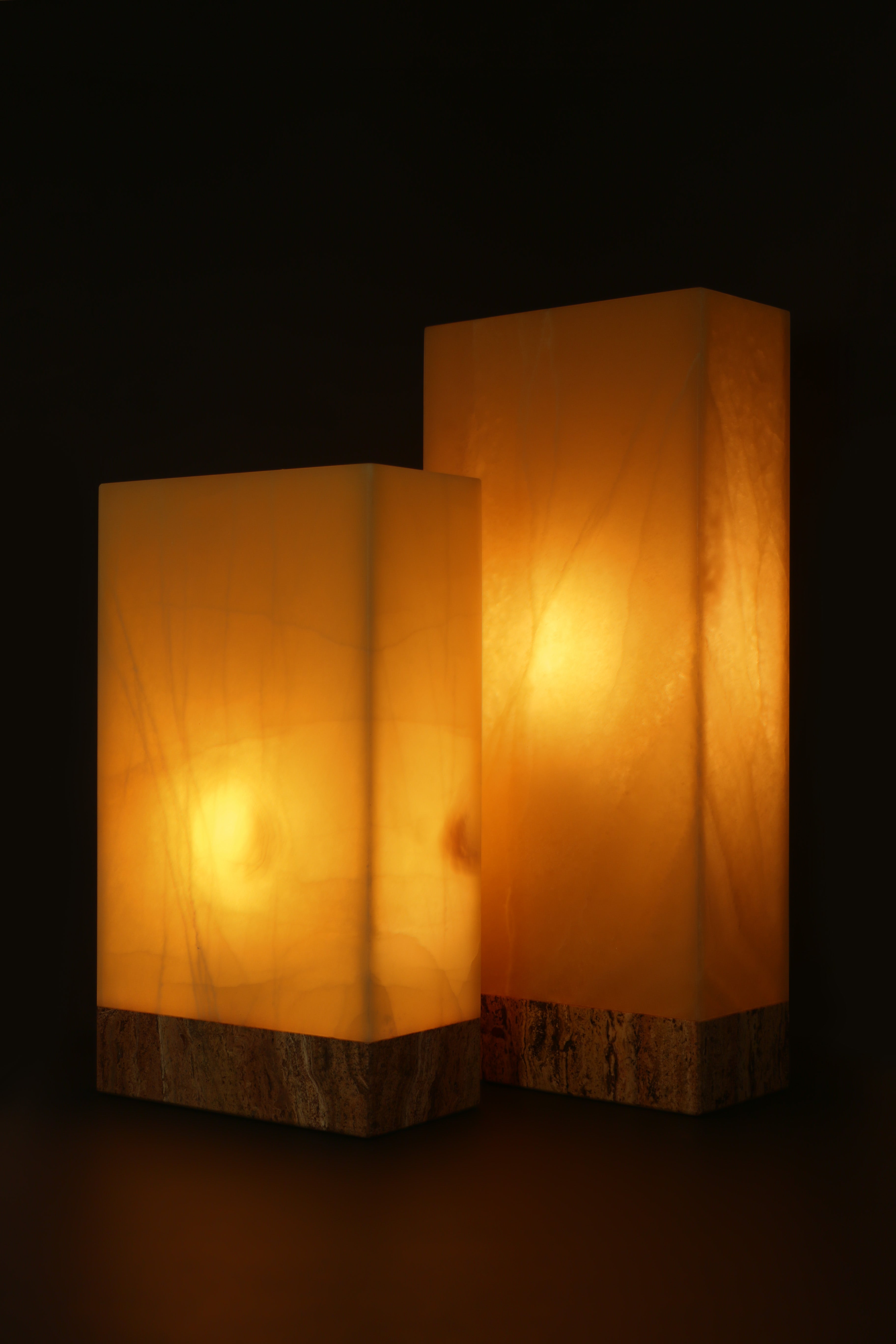 Miel Rectangular Table Lamps (Pair) - REVELARÉ